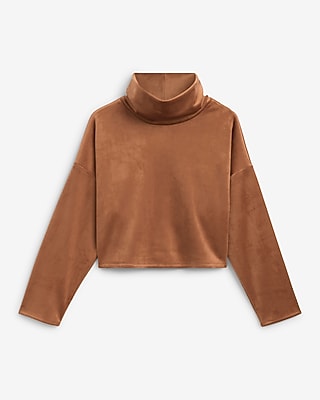 Corduroy Mock Neck Sweatshirt