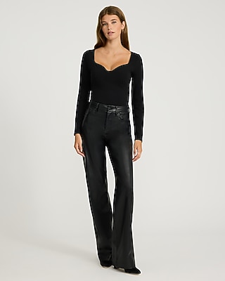 Body Contour Stretch Cotton Sweetheart Back Cutout Bodysuit