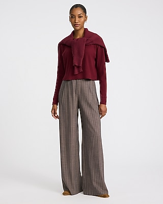 Cozy Ribbed Crew Neck Long Sleeve Tee