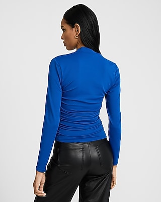 Body Contour High Compression Long Sleeve Ruched Shrug Tee