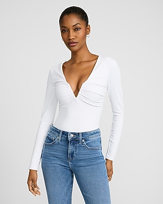 トップス theredthered S ruched sculpt body THEREDTHREAD / ザレッドスレッド】S ruched sculpt body