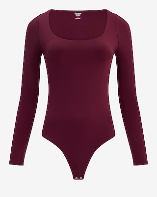 Body Contour High Compression Scoop Neck Long Sleeve Bodysuit - thumbnail 8