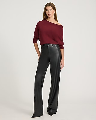 Relaxed Crepe Convertible Dolman Long Sleeve Sweater