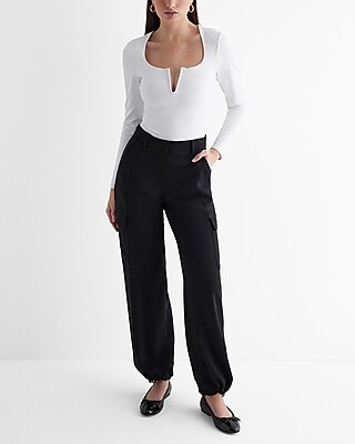 Body Contour High Compression V-wire Long Sleeve Bodysuit | Express