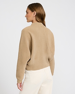 Ribbed Zip Front Jacket | Express