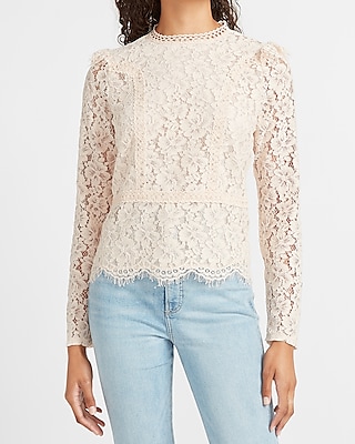 express white lace top