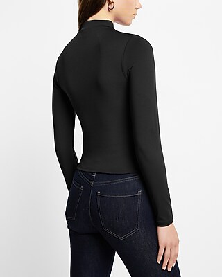 Body Contour High Compression Mock Neck Long Sleeve Tee