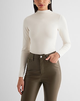 Body Contour High Compression Mock Neck Long Sleeve Tee
