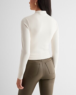 Body Contour High Compression Mock Neck Long Sleeve Tee