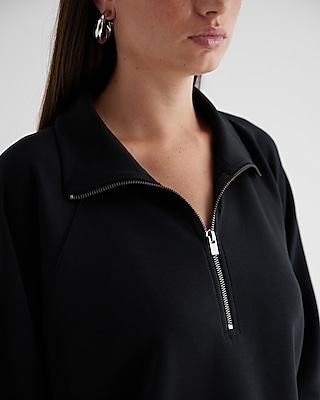 Quarter Zip Boxy Sweatshirt