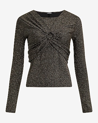 Shine Twist Front Top