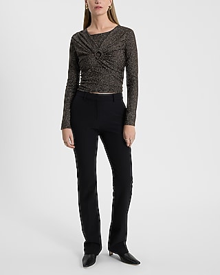 Shine Twist Front Top