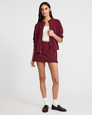 Textured Zip Front Jacket