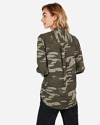 express oversized camo sweatshirt