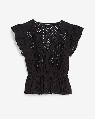 express white lace top