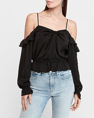 express cold shoulder top