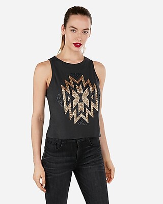 express sequin tank