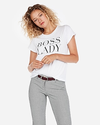 Boss Lady Slim Graphic Tee | Express