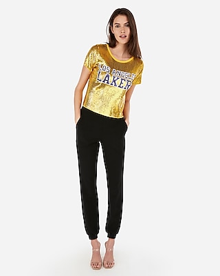 Los Angeles Lakers Nba Sequin Tee | Express