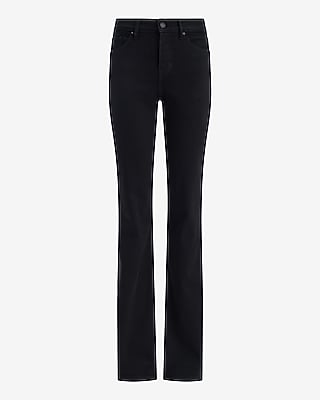 Mid Rise Black Wash Bootcut Jeans