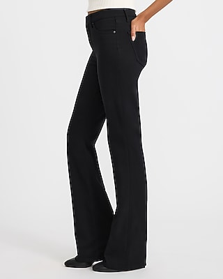 Mid Rise Black Wash Bootcut Jeans