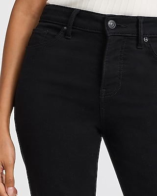 Mid Rise Black Wash Bootcut Jeans