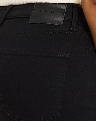 Mid Rise Black Wash Bootcut Jeans