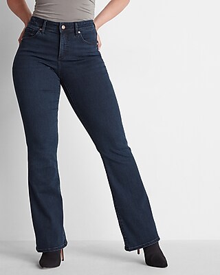 Curvy Mid Rise Dark Wash Bootcut Jeans
