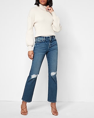 ankle length flare jeans