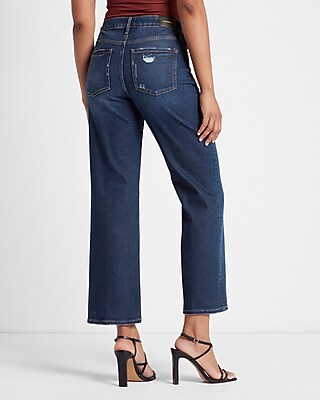 Mid Rise Dark Wash 90s Ankle Boot Jeans - image 4