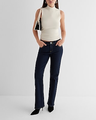 Mid Rise Rinse Bootcut Jeans