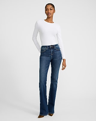 Mid Rise Medium Wash Bootcut Jeans