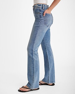Mid Rise Medium Wash Bootcut Jeans