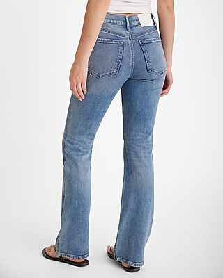 Mid Rise Medium Wash Bootcut Jeans