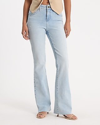 Mid Rise Light Wash Bootcut Jeans