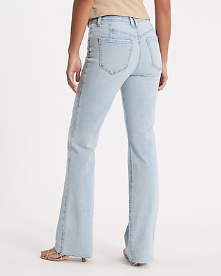 Mid Rise Light Wash Bootcut Jeans