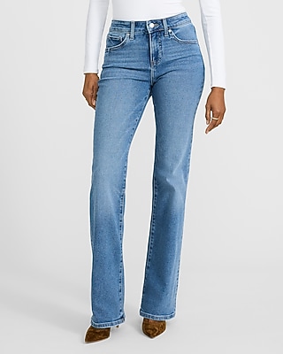 Mid Rise Medium Wash Bootcut Jeans