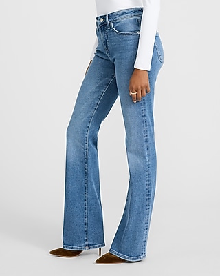 Mid Rise Medium Wash Bootcut Jeans