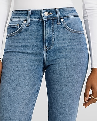Mid Rise Medium Wash Bootcut Jeans