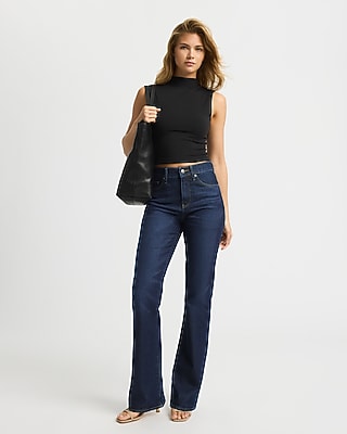 High Waisted Dark Wash '90s Bootcut Jeans