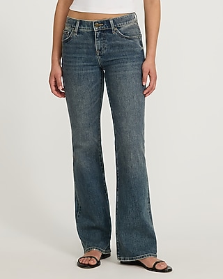 Low Rise Dark Wash Bootcut Jeans