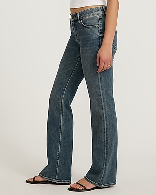 Low Rise Dark Wash Bootcut Jeans