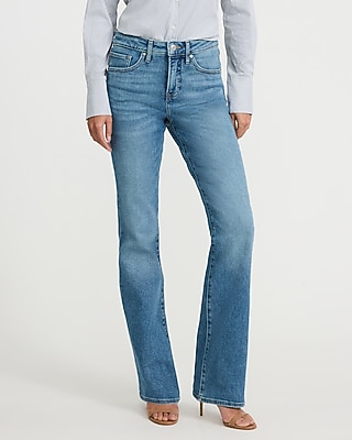 Mid Rise Medium Wash Bootcut Jeans