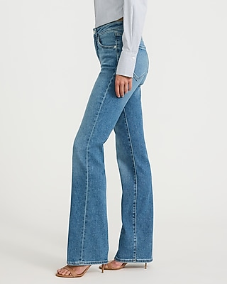 Mid Rise Medium Wash Bootcut Jeans