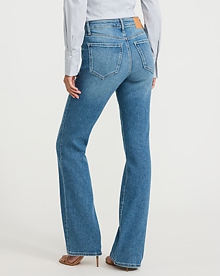 Mid Rise Medium Wash Bootcut Jeans