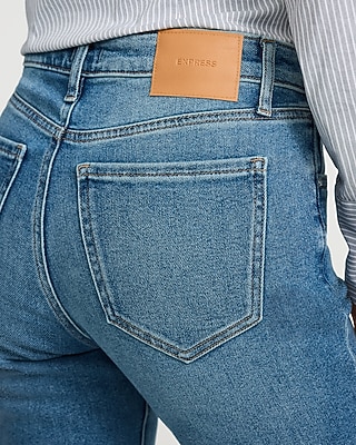 Mid Rise Medium Wash Bootcut Jeans
