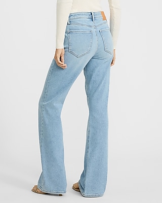 Mid Rise Light Wash Bootcut Jeans