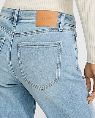 Mid Rise Light Wash Bootcut Jeans
