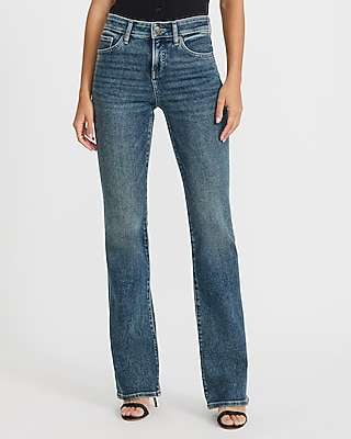 Mid Rise Dark Wash Bootcut Jeans