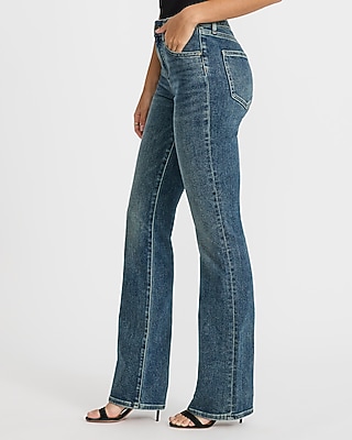 Mid Rise Dark Wash Bootcut Jeans